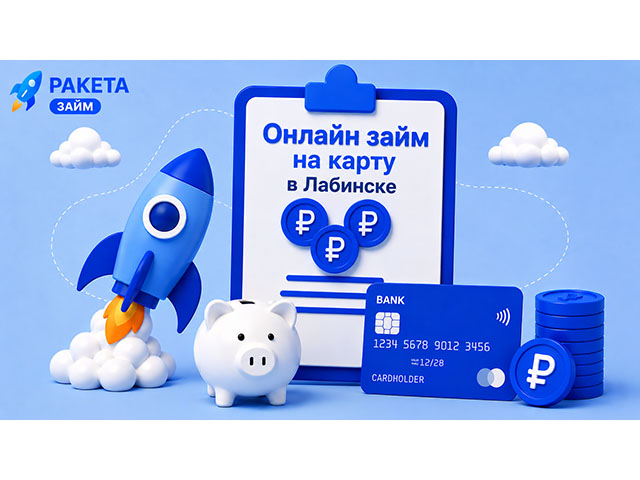 Онлайн займ на карту в Лабинске до 15 000 ₽, первые 15 дней — 0%
